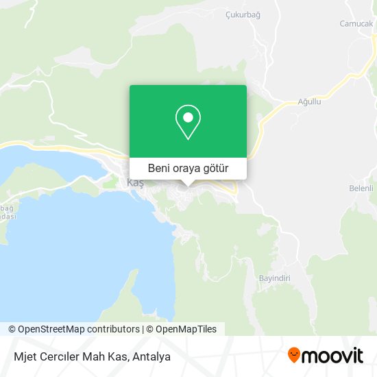 Mjet Cercıler Mah Kas harita