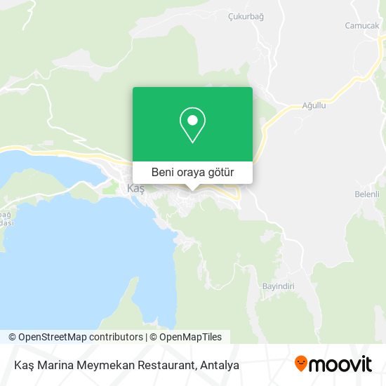 Kaş Marina Meymekan Restaurant harita
