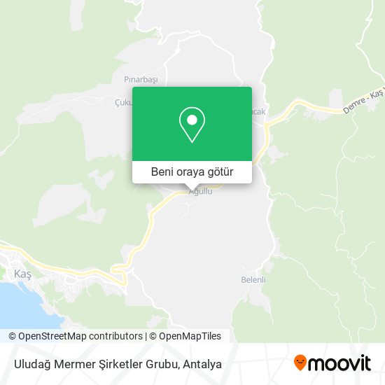 Uludağ Mermer Şirketler Grubu harita