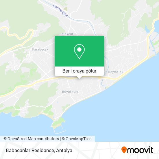 Babacanlar Residance harita