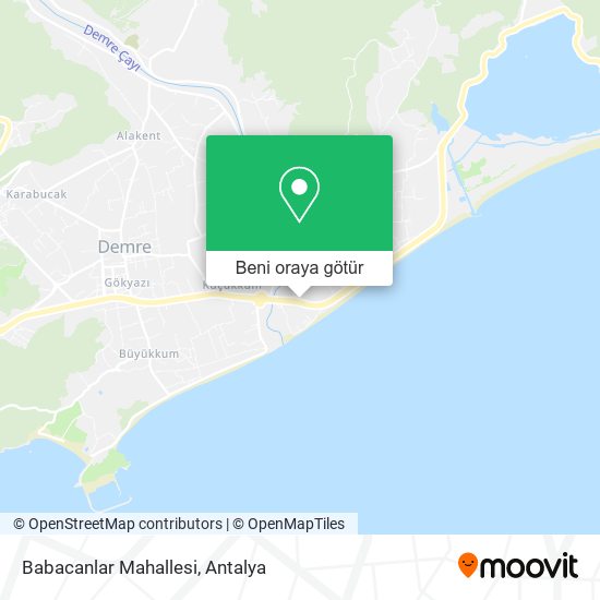 Babacanlar Mahallesi harita