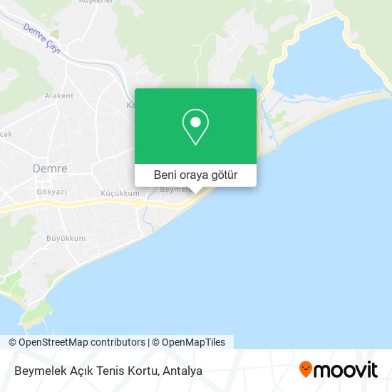 Beymelek Açık Tenis Kortu harita