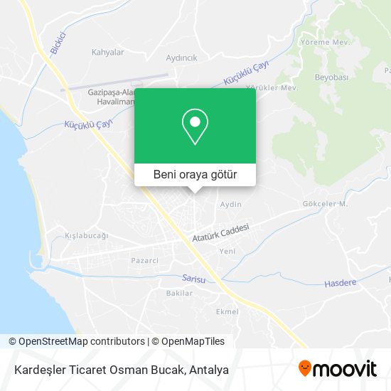 Kardeşler Ticaret Osman Bucak harita