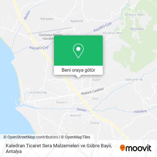 Kaledran Ticaret Sera Malzemeleri ve Gübre Bayii harita