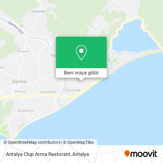 Antalya Clup Arma Restorant harita