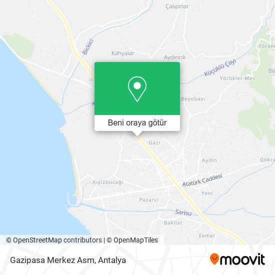 Gazipasa Merkez Asm harita