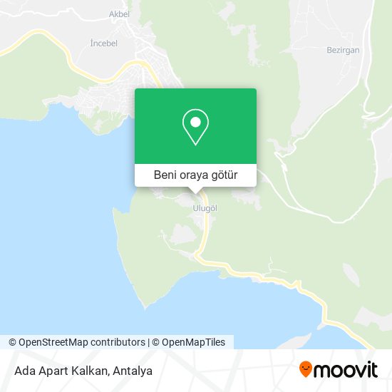Ada Apart Kalkan harita
