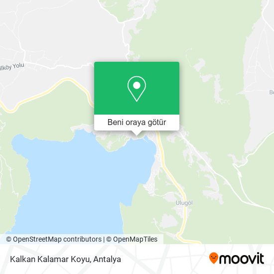 Kalkan Kalamar Koyu harita