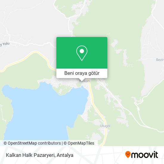 Kalkan Halk Pazaryeri harita