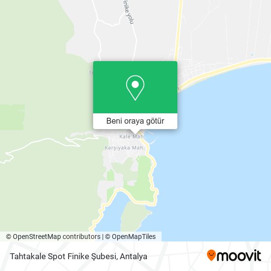 Tahtakale Spot Finike Şubesi harita