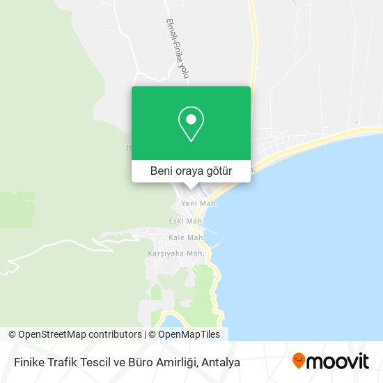 Finike Trafik Tescil ve Büro Amirliği harita