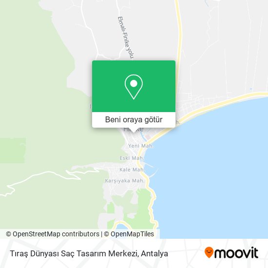 Tıraş Dünyası Saç Tasarım Merkezi harita