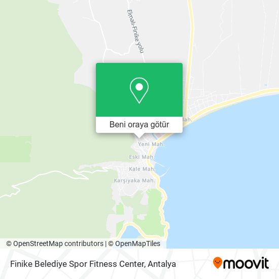 Finike Belediye Spor Fitness Center harita