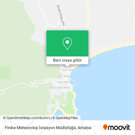 Finike Meteoroloji İstasyon Müdürlüğü harita