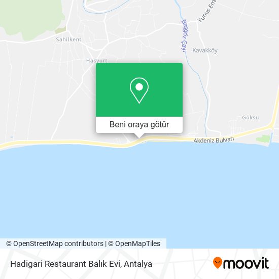 Hadigari Restaurant Balık Evi harita