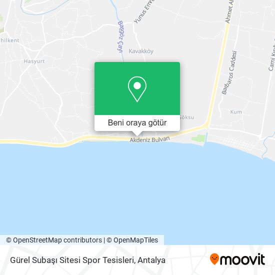 Gürel Subaşı Sitesi Spor Tesisleri harita