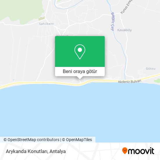 Arykanda Konutları harita