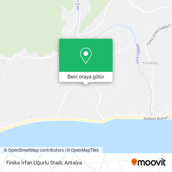 Finike İrfan Uğurlu Stadı harita