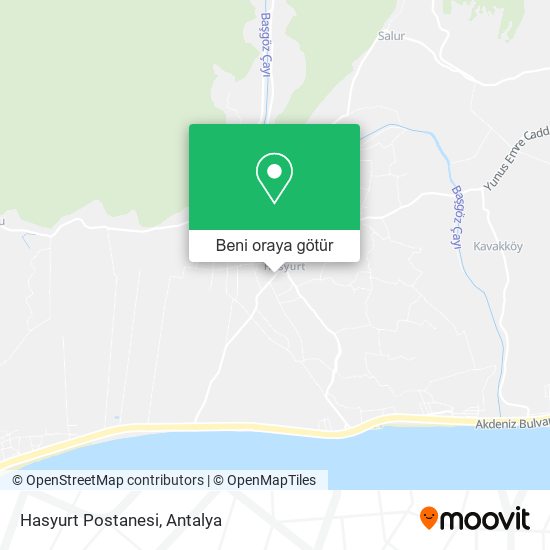Hasyurt Postanesi harita