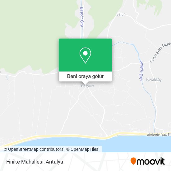 Finike Mahallesi harita