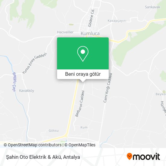Şahin Oto Elektrik & Akü harita