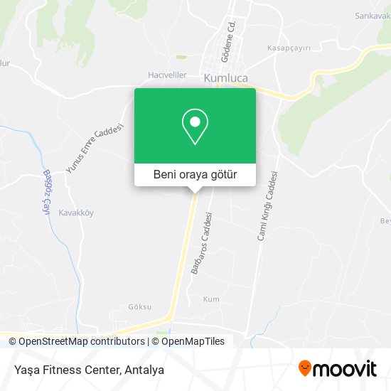 Yaşa Fitness Center harita