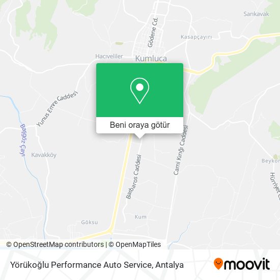 Yörükoğlu Performance Auto Service harita