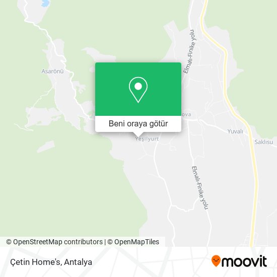 Çetin Home's harita