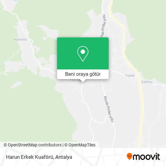 Harun Erkek Kuaförü harita