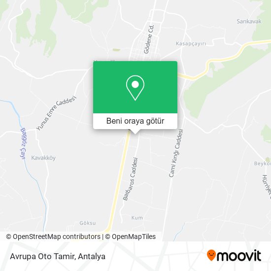 Avrupa Oto Tamir harita