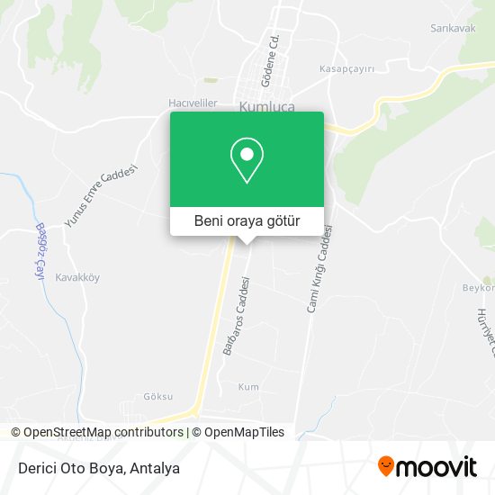 Derici Oto Boya harita
