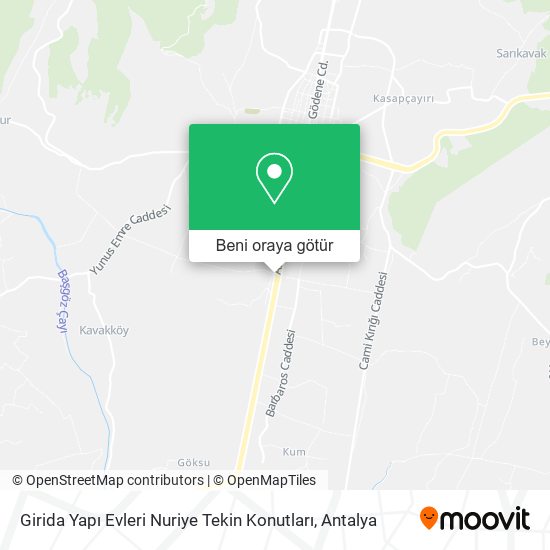 Girida Yapı Evleri Nuriye Tekin Konutları harita