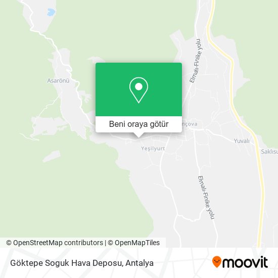 Göktepe Soguk Hava Deposu harita