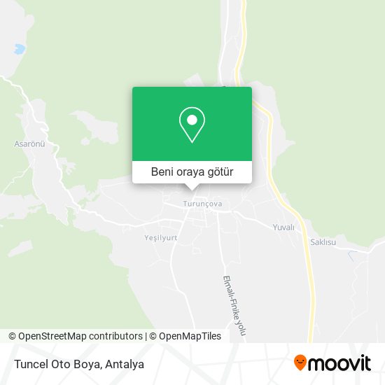 Tuncel Oto Boya harita