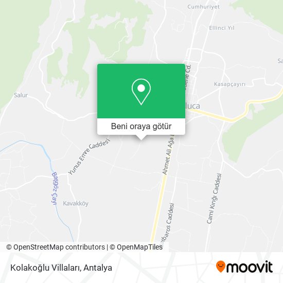 Kolakoğlu Villaları harita