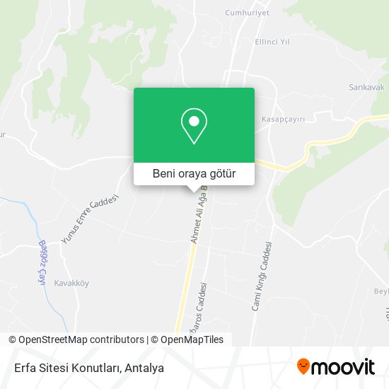 Erfa Sitesi Konutları harita