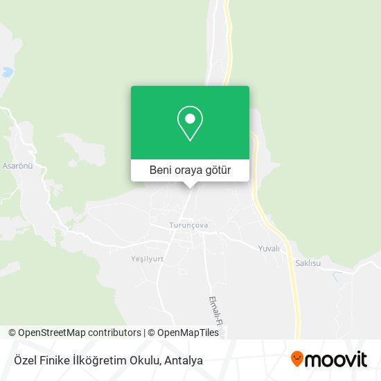 Özel Finike İlköğretim Okulu harita