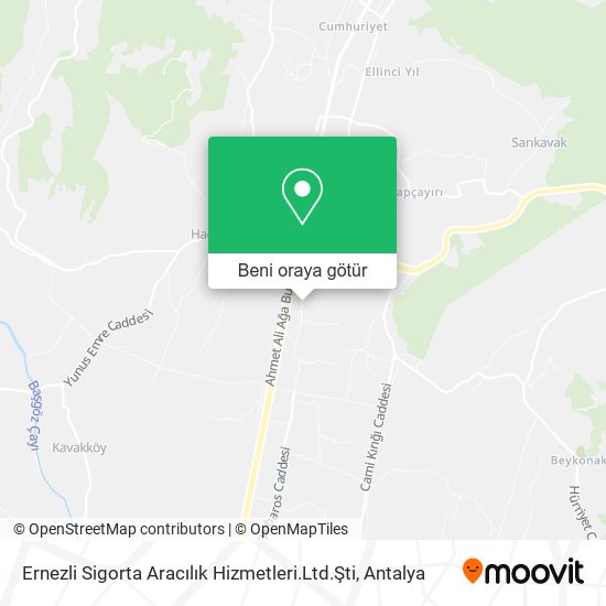 Ernezli Sigorta Aracılık Hizmetleri.Ltd.Şti harita