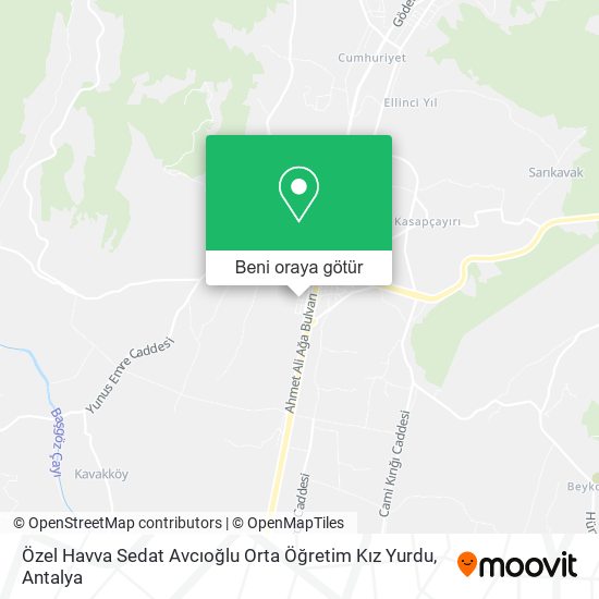 Özel Havva Sedat Avcıoğlu Orta Öğretim Kız Yurdu harita