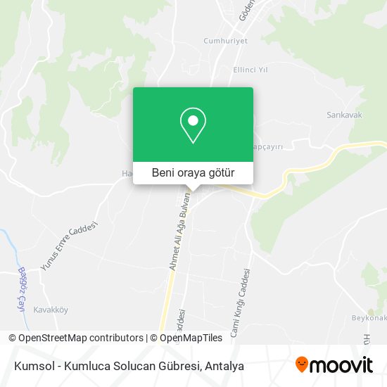 Kumsol - Kumluca Solucan Gübresi harita