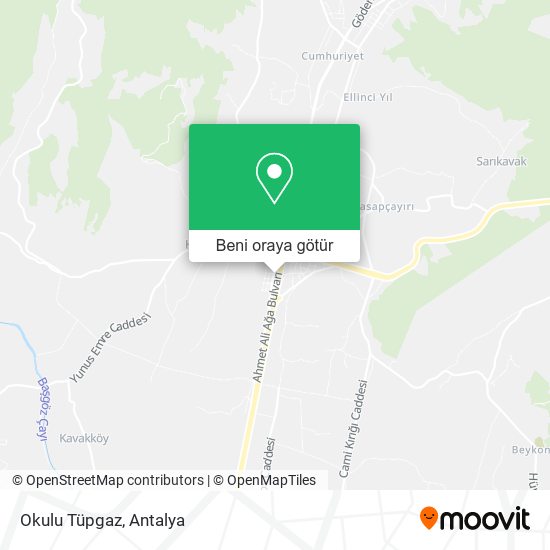 Okulu Tüpgaz harita