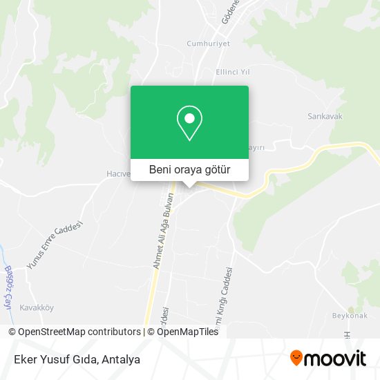 Eker Yusuf Gıda harita
