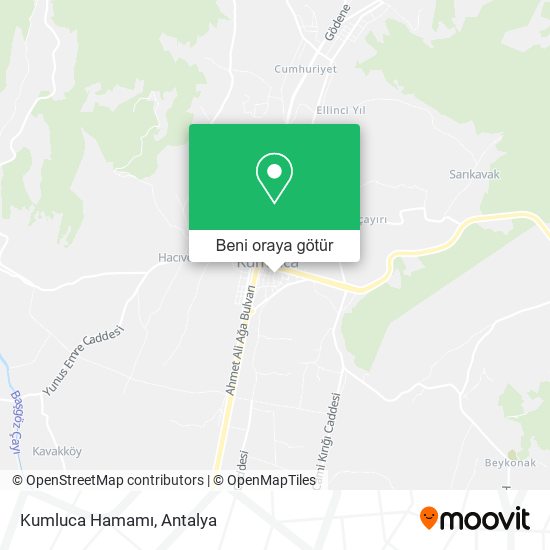 Kumluca Hamamı harita