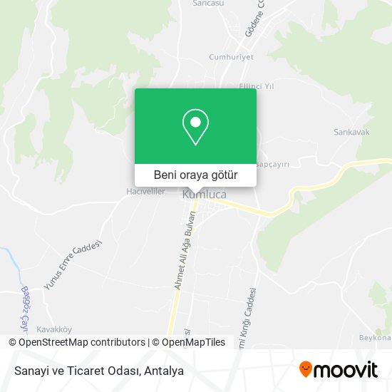 Sanayi ve Ticaret Odası harita