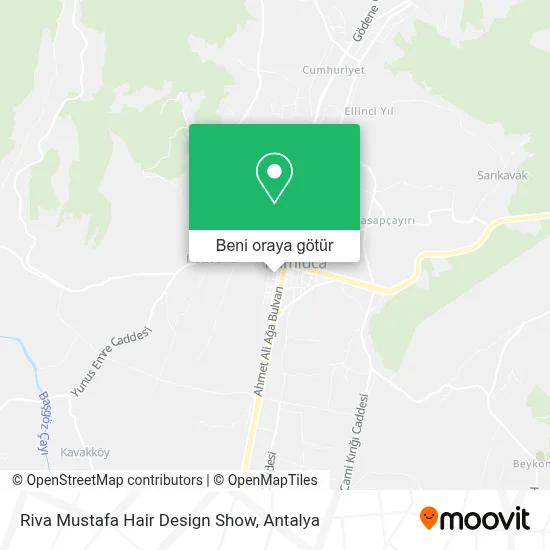 Riva Mustafa Hair Design Show harita