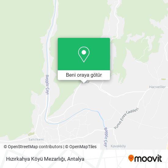 Hızırkahya Köyü Mezarlığı harita