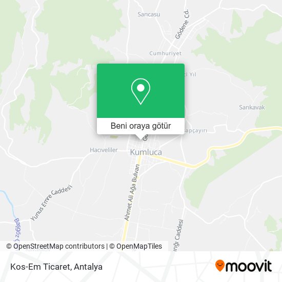 Kos-Em Ticaret harita