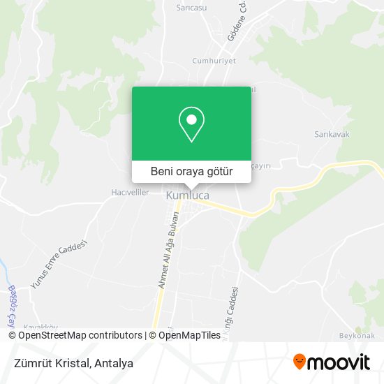Zümrüt Kristal harita