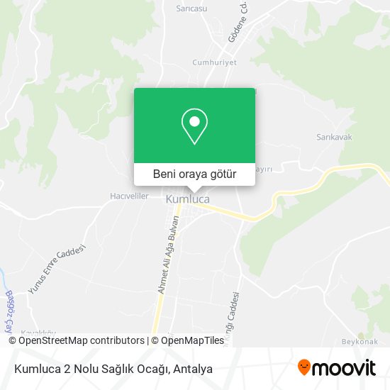 Kumluca 2 Nolu Sağlık Ocağı harita