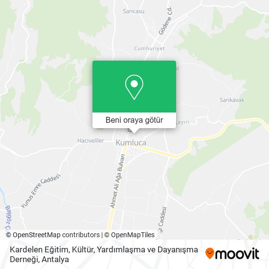 Kardelen Eğitim, Kültür, Yardımlaşma ve Dayanışma Derneği harita
